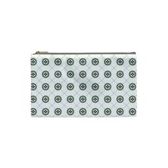 Logo Kekistan Pattern Elegant With Lines On White Background Cosmetic Bag (small) by snek