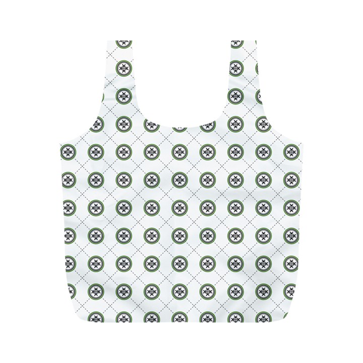 Logo Kekistan Pattern Elegant with lines on white background Full Print Recycle Bag (M)