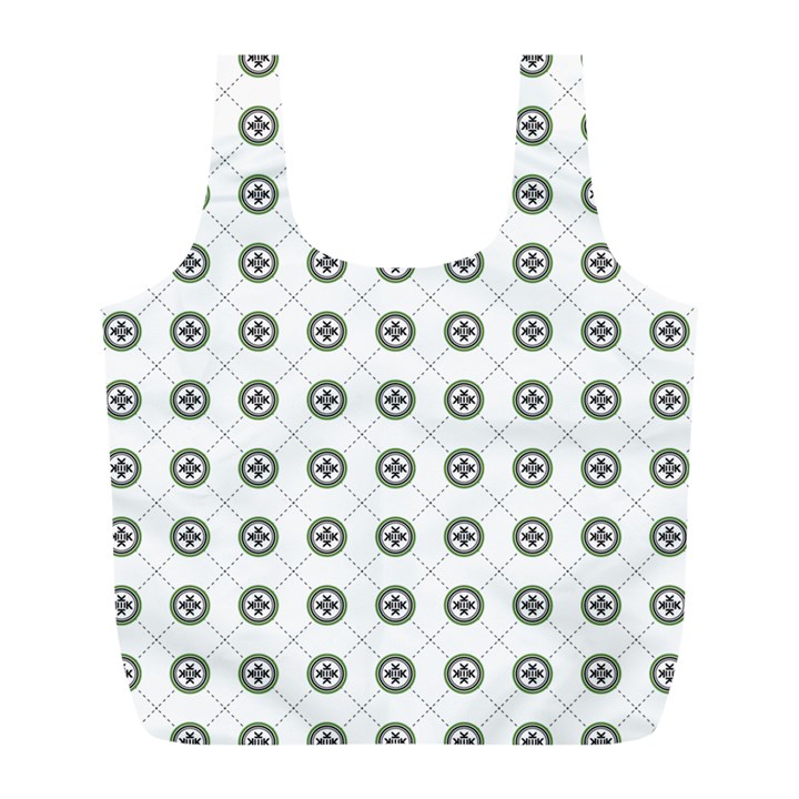 Logo Kekistan Pattern Elegant with lines on white background Full Print Recycle Bag (L)