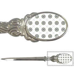 Logo Kekistan Pattern Elegant With Lines On White Background Letter Opener by snek