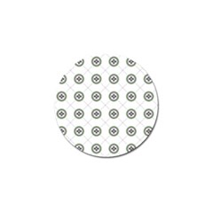 Logo Kekistan Pattern Elegant With Lines On White Background Golf Ball Marker (4 Pack) by snek