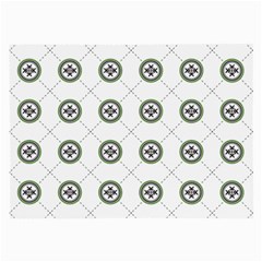 Logo Kekistan Pattern Elegant With Lines On White Background Large Glasses Cloth (2-side)