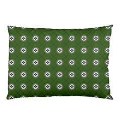 Logo Kekistan Pattern Elegant With Lines On Green Background Pillow Case by snek