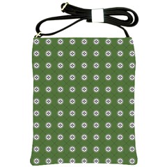 Logo Kekistan Pattern Elegant With Lines On Green Background Shoulder Sling Bag by snek