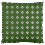 Logo Kekistan Pattern Elegant with lines on green background Large Cushion Case (One Side) Front