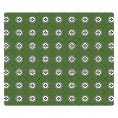 Logo Kekistan Pattern Elegant With Lines On Green Background Double Sided Flano Blanket (small) by snek