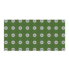 Logo Kekistan Pattern Elegant With Lines On Green Background Satin Wrap by snek