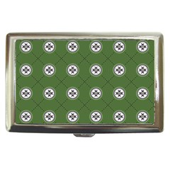 Logo Kekistan Pattern Elegant With Lines On Green Background Cigarette Money Case by snek