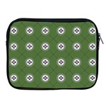 Logo Kekistan Pattern Elegant with lines on green background Apple iPad 2/3/4 Zipper Cases Front