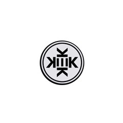 Official Logo Kekistan Circle Black And White 1  Mini Magnets by snek