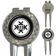 Official Logo Kekistan Circle Black And White 3-in-1 Golf Divots by snek