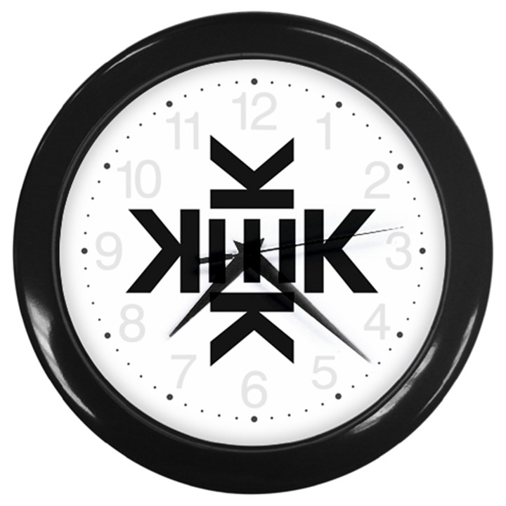 Official Logo Kekistan Circle Black and White Wall Clock (Black)