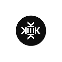 Official Logo Kekistan Circle Black And White On Black Background Golf Ball Marker (4 Pack) by snek