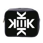 Official Logo Kekistan KEK Black and White on black background Mini Toiletries Bag (Two Sides) Front