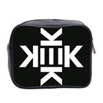 Official Logo Kekistan KEK Black and White on black background Mini Toiletries Bag (Two Sides) Back