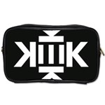 Official Logo Kekistan KEK Black and White on black background Toiletries Bag (One Side) Front