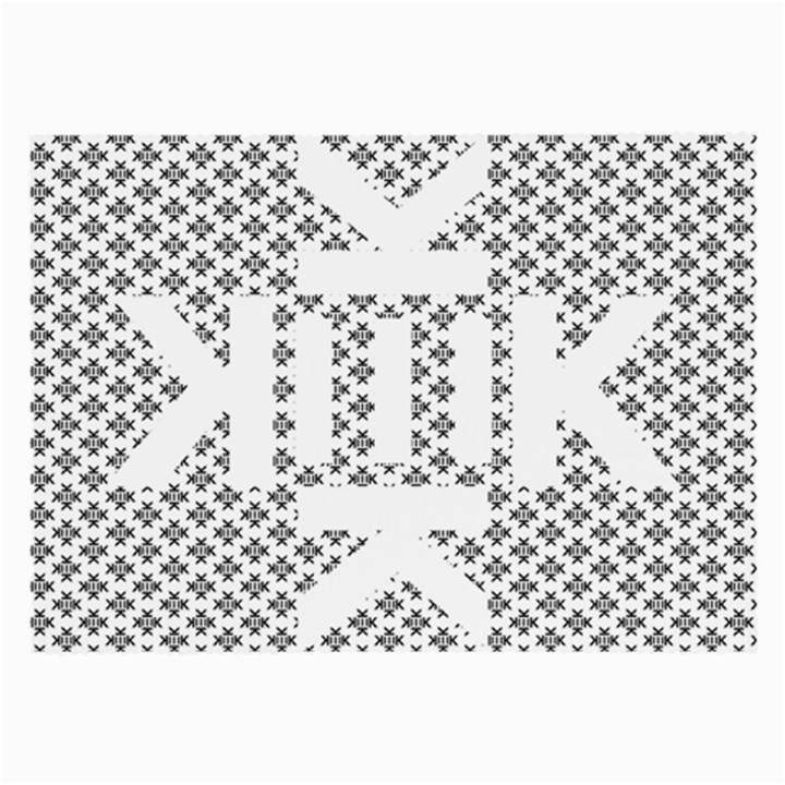 Logo Kek Pattern Black and White Kekistan Large Glasses Cloth (2-Side)