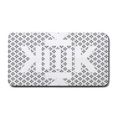 Logo Kek Pattern Black And White Kekistan Medium Bar Mats by snek