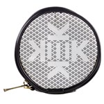 Logo Kek Pattern Black and White Kekistan Mini Makeup Bag Back