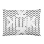 Logo Kek Pattern Black and White Kekistan Pillow Case (Two Sides) Back