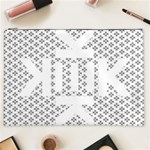 Logo Kek Pattern Black and White Kekistan Cosmetic Bag (XXL) Front