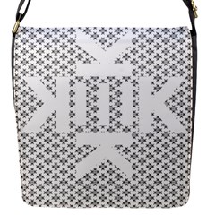 Logo Kek Pattern Black And White Kekistan Flap Closure Messenger Bag (s) by snek