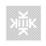 Logo Kek Pattern Black and White Kekistan Small Satin Scarf (Square) Front