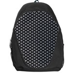 Logo Kek Pattern Black and White Kekistan black background Backpack Bag Front