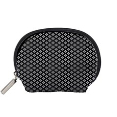 Logo Kek Pattern Black and White Kekistan black background Accessory Pouch (Small)