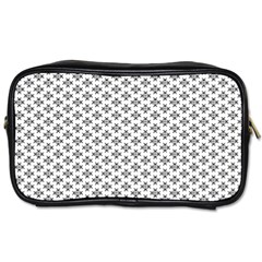 Logo Kek Pattern Black And White Kekistan White Background Toiletries Bag (two Sides) by snek