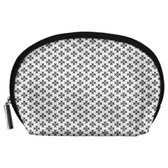 Logo Kek Pattern Black And White Kekistan White Background Accessory Pouch (large) by snek