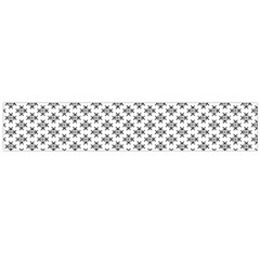 Logo Kek Pattern Black And White Kekistan White Background Large Flano Scarf 