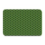 Logo Kek Pattern Black and Kekistan green background Plate Mat 18 x12  Plate Mat