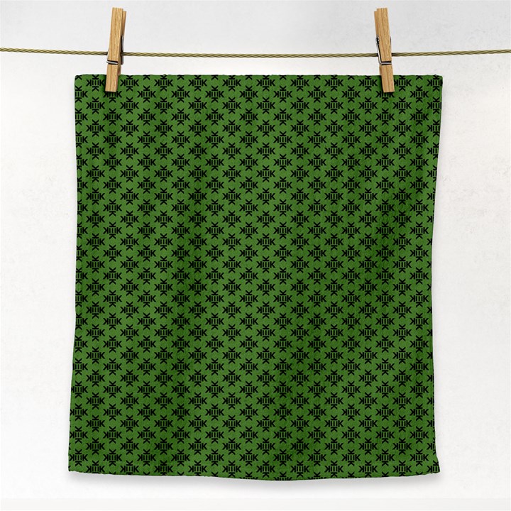 Logo Kek Pattern Black and Kekistan green background Face Towel