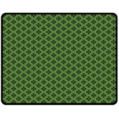 Logo Kek Pattern Black And Kekistan Green Background Fleece Blanket (medium) by snek