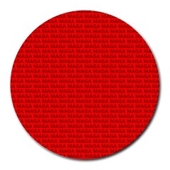 Maga Make America Great Again Usa Pattern Red Round Mousepads by snek