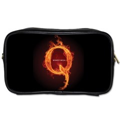 Qanon Letter Q Fire Effect Wwgowga Wwg1wga Toiletries Bag (one Side) by snek