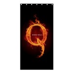 QAnon Letter Q Fire effect WWGOWGA WWG1WGA Shower Curtain 36  x 72  (Stall)  Curtain(36 X72 ) - 33.26 x66.24  Curtain(36 X72 )