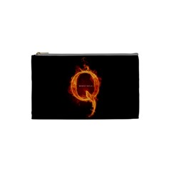 Qanon Letter Q Fire Effect Wwgowga Wwg1wga Cosmetic Bag (xs) by snek