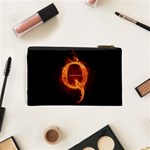 QAnon Letter Q Fire effect WWGOWGA WWG1WGA Cosmetic Bag (XS) Back