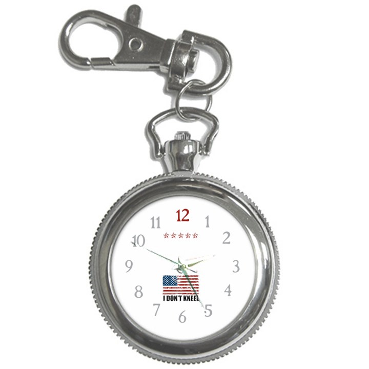 I Don t Kneel Grunge Honor the USA Flag MAGA Key Chain Watch