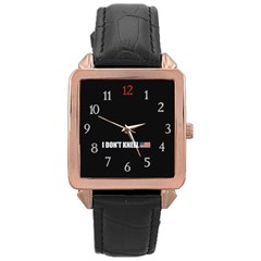 I Don t Kneel Grunge Honor The Usa Flag Maga Rose Gold Leather Watch  by snek