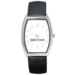 Drain The Swamp Maga Green And Gray Barrel Style Metal Watch by snek