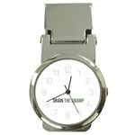 Drain the Swamp MAGA green and gray Money Clip Watches Front