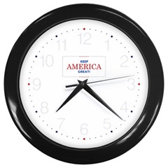 Keep America Great Maga Trump Usa Wall Clock (black) by snek