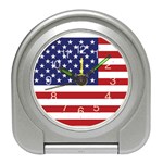 Usa Flag Travel Alarm Clock Front