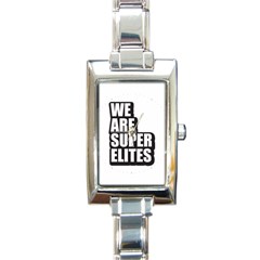 Super Elite Usa Flag In A Star Trump Maga Quote We Are Super Elites Rectangle Italian Charm Watch by snek