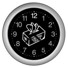 Liberal Tears Funny With Tissue Box And Snowflake Wall Clock (silver) by snek