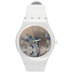 Deep Time Clouds Round Plastic Sport Watch (m) by LoolyElzayat