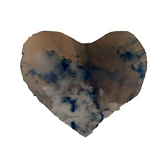 Deep Time Clouds Standard 16  Premium Heart Shape Cushions by LoolyElzayat